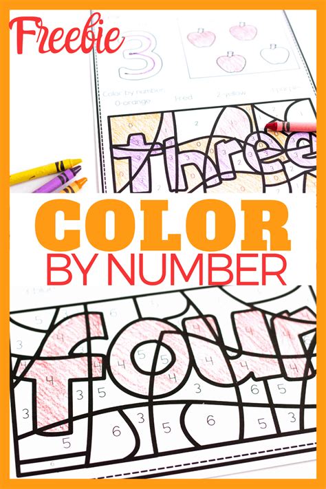 color  number color worksheets