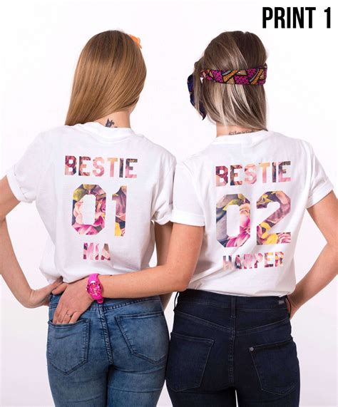 personalized bestie  bestie  shirts matching  friends shirts