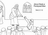 Heals Paralyzed Kidssundayschool sketch template