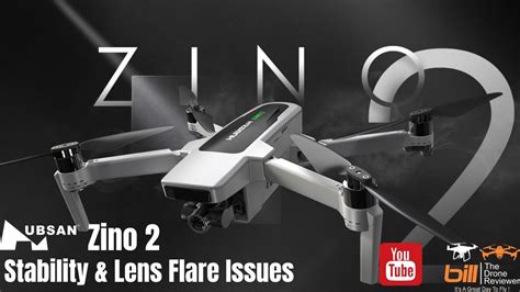 hubsan zino  stability lens flare issues youtube