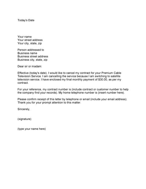 professional cancellation letters gym insurance contract