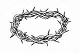 Thorns Christ Spine Crucifixion Dxf Siluetta Superiore Gesù Monocromo Cristo sketch template