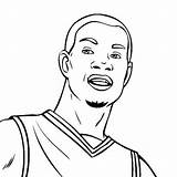 Kevin Durant Nba Traceable sketch template