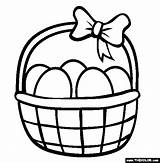Easter Coloring Basket Pages Printable Baskets Colouring Clip Clipart Print Stencils Color March Book Sheets 2008 Kids Cliparts Egg Bunny sketch template