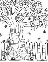Coloring Pages Tree Fence Kids Dandelion Trees Redwood Patterns Sheets Embroidery Farm Printable Template Designs Hand Cycle Life Colouring Earth sketch template