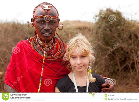 africa kenya masai mara july 2 male tribal member wearing t editorial photography image