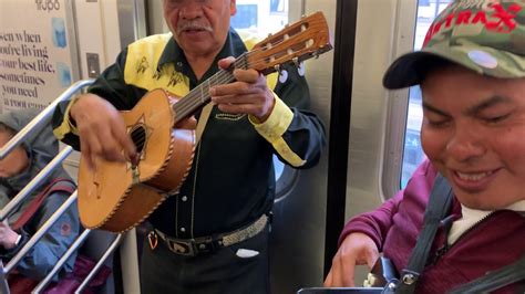 mariachi on the nyc subway ay ay ay cielito lindo youtube