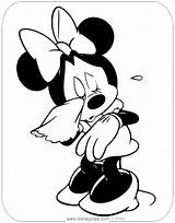 Minnie Mouse Coloring Pages Crying Disneyclips Misc sketch template