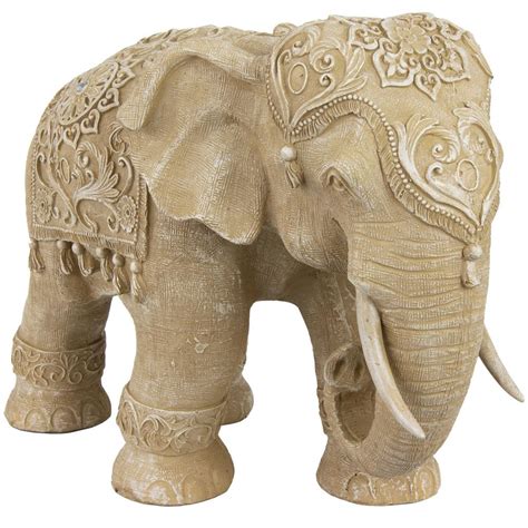 oriental furniture   rustic jeweled elephant decorative statue sta