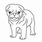 Pug Coloring Pages Puppy Cute Pugs Color Print Dog Para Puppies Kids Sad Colorluna Adult Colouring Printable Plain Getcolorings Luna sketch template