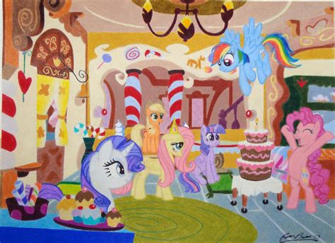 fluttershys birthday party complete  clayinthecarpet  deviantart