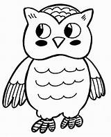 Coloring Owls Night Clock sketch template