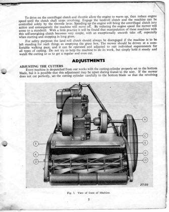 ransomes mower instructions imgrans vintage horticultural  garden machinery club