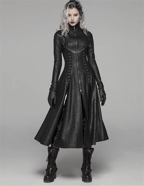 Slim Fit Black Trench Coats Women Dark Theme Color