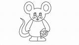 Mouse Template Templates Standing Crafts sketch template