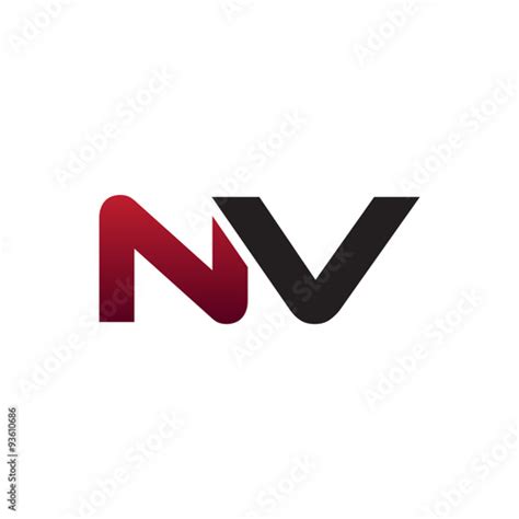 modern initial logo nv buy  stock vector  explore similar