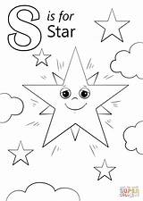 Letter Coloring Star Pages Worksheets Preschool Alphabet Letters Printable Kindergarten Sun Tracing Supercoloring Kids Super Activities Crafts Sounds Beginning Words sketch template