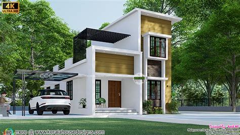 small double storied  bedroom house rendering kerala home design  floor plans  dream