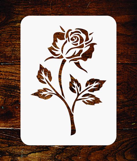 rose stencil pattern  patterns