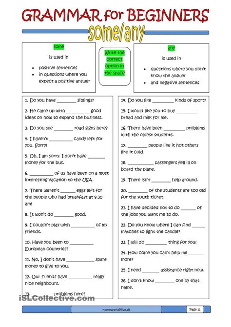 grammar  beginners worksheets