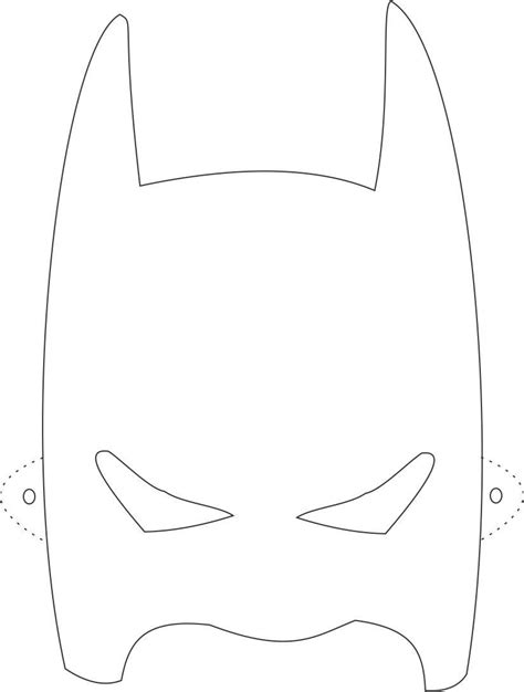 batman mask printable coloring page  kids