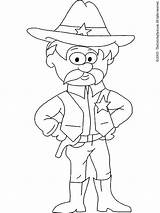 Sheriff Coloring Pages Badge Kids Color Lightupyourbrain Printable Getcolorings Characters Getdrawings sketch template