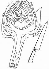 Knife Coloring sketch template