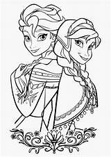 Elsa Coloring Pages Printable Kids Anna sketch template
