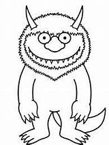 Wild Things Where Monster Coloring Pages Thing Clipart Clip Draw Birthday Party Cartoon Cliparts Google Book Search Printables Library Lesson sketch template