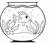 Bowl Coloring Pages Cereal Getcolorings Fish sketch template