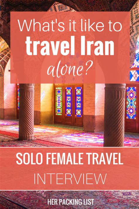 solo female travel traveling alone in iran as a woman
