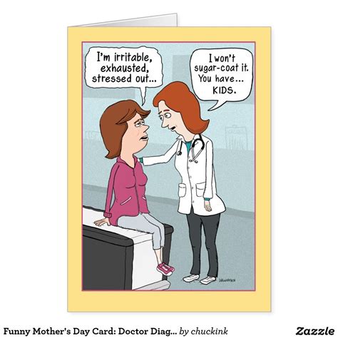 funny mothers day card doctor diagnosis card mothers day verses