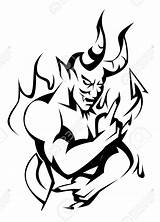 Diable Demons Dessin Skull Diablo Fallen Evil Coloriage Tatouage Imprimer Blanc Pixers Clipartmag 123rf sketch template