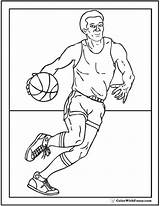 Basketball Coloring Pages Center sketch template