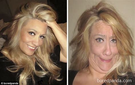 women share photos of them pulling their ugliest faces daily mail online