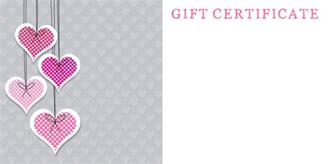 anniversary gift certificate templates