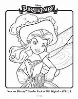 Pirate Fairy Coloring Pages Tinkerbell Getdrawings sketch template