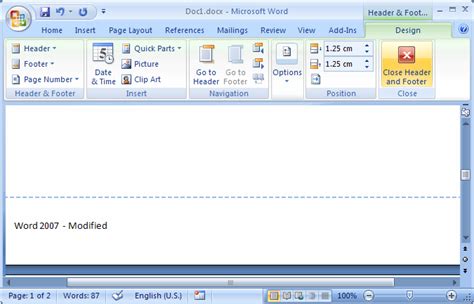 tutorial archive ms word edit  footer  word