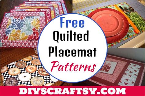 quilted placemat patterns diyscraftsy