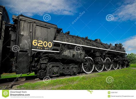 Antique Steam Train Engine 6200 Stock Image Image Of