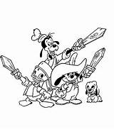 Coloring Pages Disney Musketeers Three Mickey Musketeer Kids Mouse Book Gif Print Pauljorg31 Drawing Fun Prints Donald Goofy Getdrawings Color sketch template
