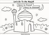 Masjid Coloring Mewarnai Nabawi Mosque Lomba Contoh Sketsa Islami Ramadan Marimewarnai Paud Frozen Terlengkap sketch template