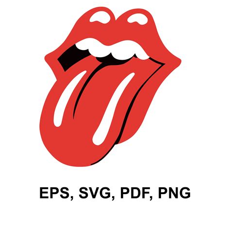 rolling stones eps svg  png cut file etsy