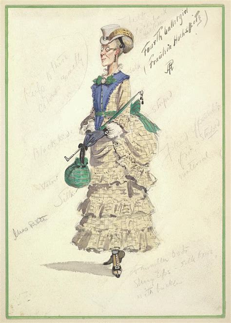 Costume Design For Fourth Ballet Girl Painting By Percy Anderson