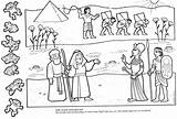 Moses Egipto Plagas Calf Pharaoh Israelites Slaves Artesanías Pesaj Actividades Hebrew 선택 보드 E1 Moise sketch template