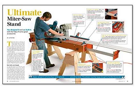 ultimate miter  stand woodworking projects plans