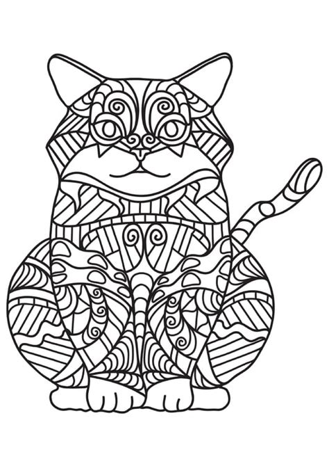 coloring page fat cat  printable coloring pages img