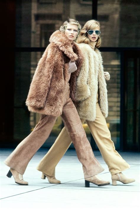 faux fur coats  wear  winter long vogue