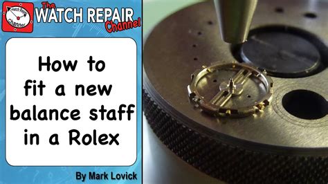 fit   balance staff   vintage rolex   repair