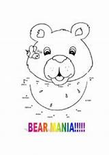 Bear Numbers Mania Coloring Worksheets sketch template